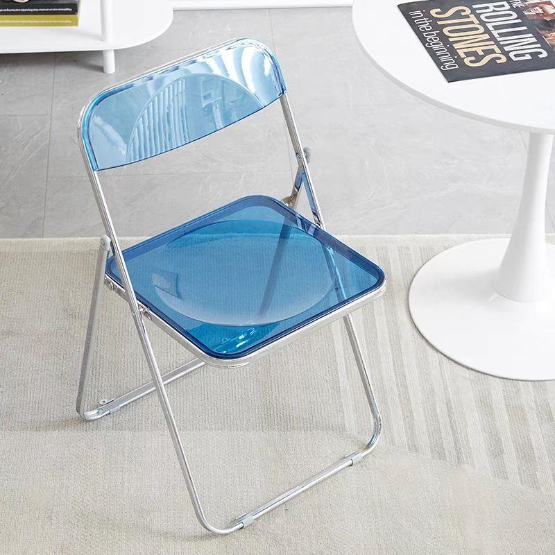 Acrylic Transparent Chair for Photos - Stylish, Portable, Light Luxury Coffee & Dining Chair, Ins Style.