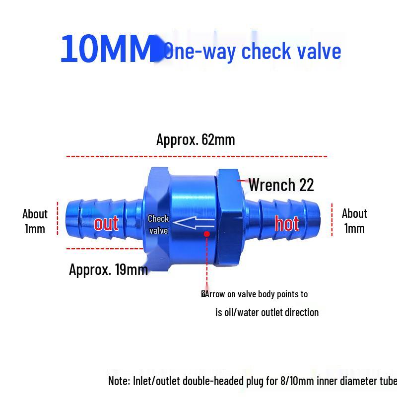 Aluminum Alloy Air Brake Check Valve for Anti-Backflow