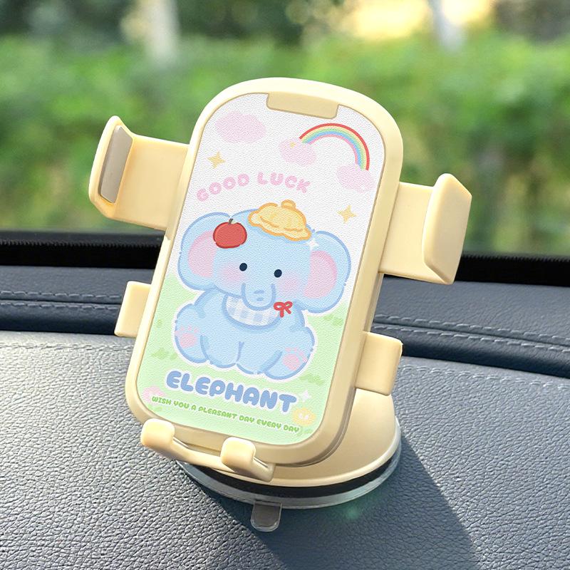 

Universal Anti-Shake Cartoon Car Phone Holder with Dashboard Suction Cup (2026 Model)