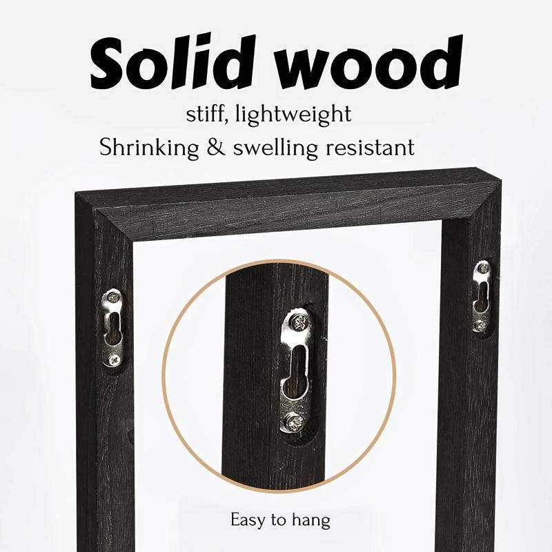 2Pcs Wooden Wall Shelf Set Simple Modern Wooden Wall Mounted Shelf Living Room Decoration Wall Mounted Shelf Installation Free