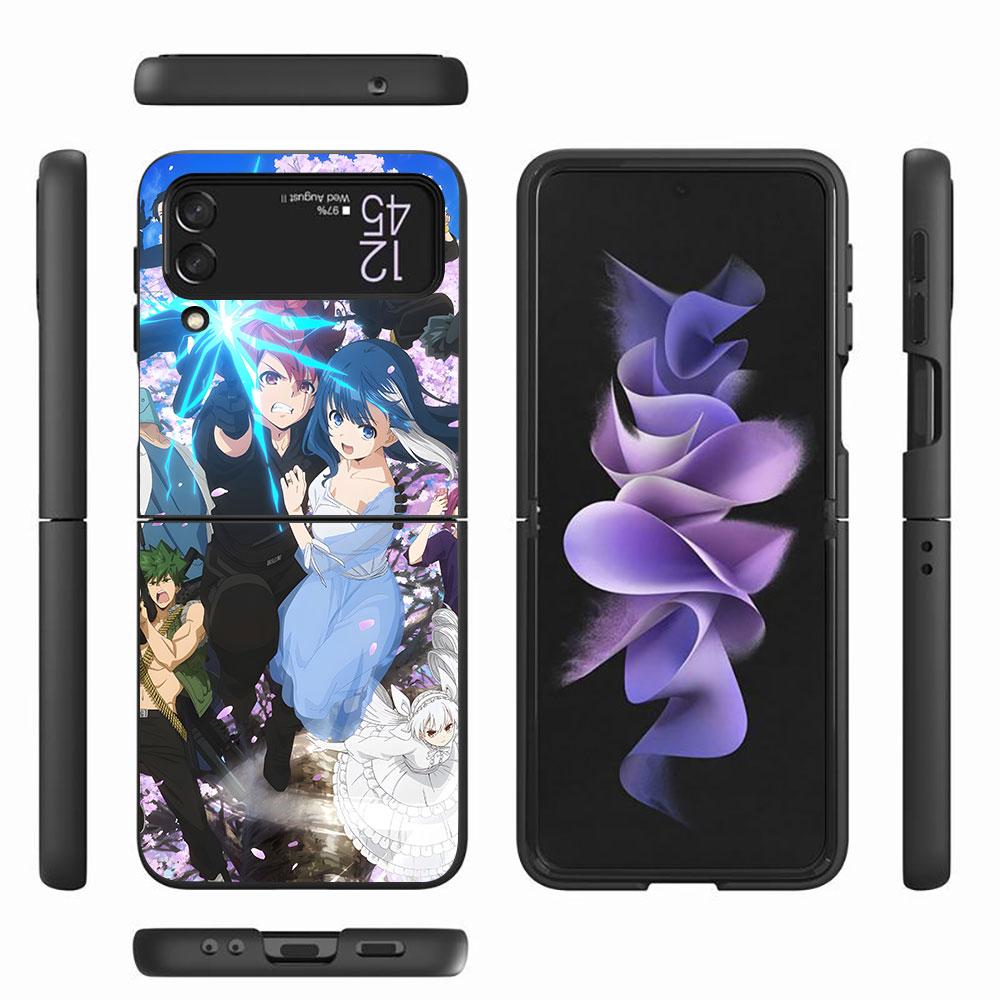 Mission Yozakura Family Case for Samsung Galaxy Z Flip4 Flip3 5G PC Hard Cell Phone Shell Z Flip 4 3 Black Zflip4 Zflip3 Cover