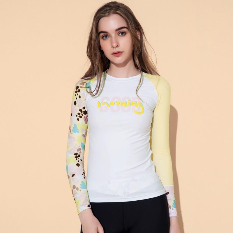 Womens UPF 50 Long Sleeve Rash Guard Set With High Elasticity Quick Dry Swimwear Surfing Diving Swimming