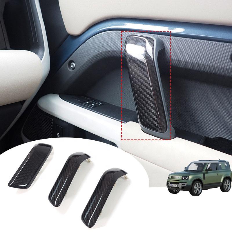 Delicate Car Accessories Carbon Fiber Door Handle Cover Trim for Land Rover Defender 2020-2025