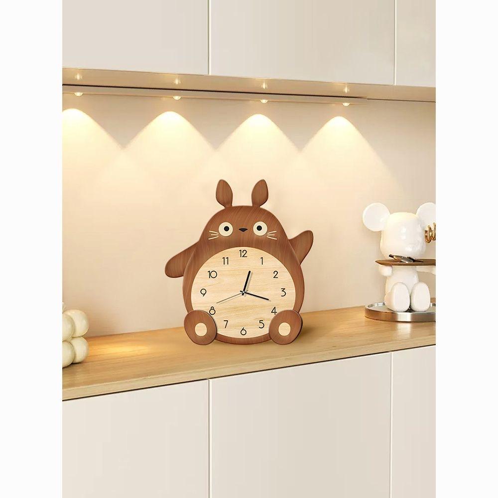 Dragon Cat Wooden Style Wall Clock Decorative Painting, New Decorative Painting Clock for Dining Room, Wall Clock for Living Room