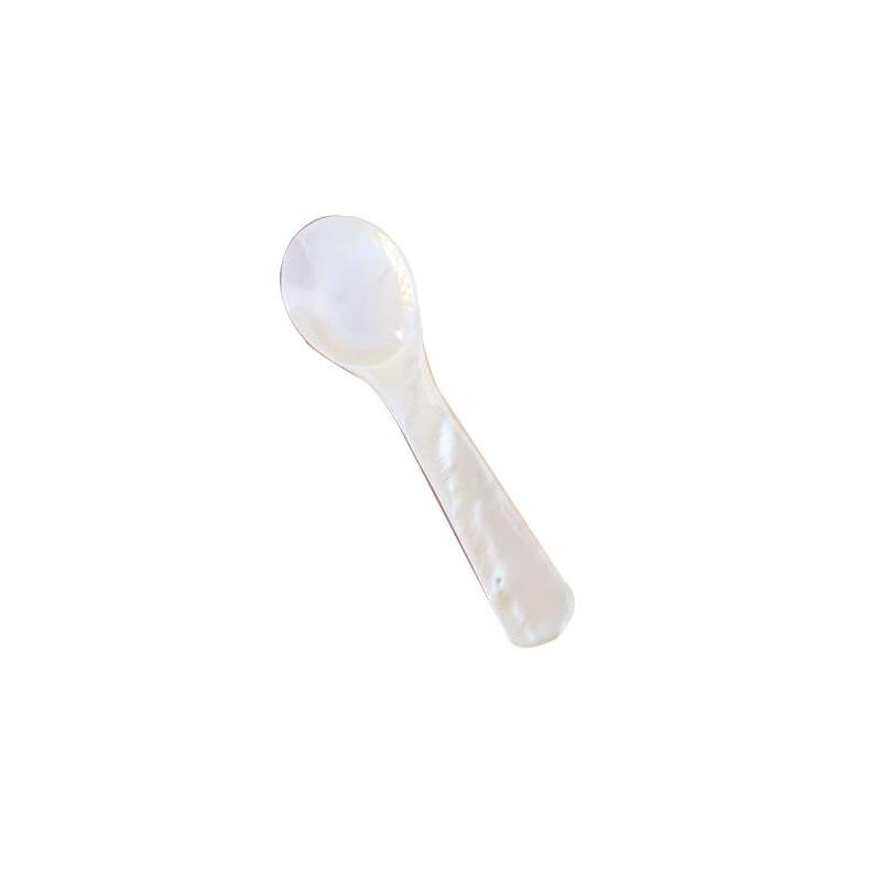 8CM Shell-Design Plastic Coffee & Dessert Spoon