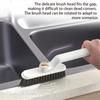 Multi Functional 2 in 1 Rotating Gap Cleaning Brush with Long Handle and Adjustable Angle for Hard to Reach Areas and Household Cleaning