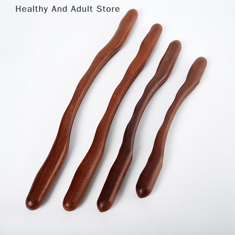 1PC Massage Guasha Scraping Stick Tools Back Shoulder Neck Waist Leg Massager Tools Natural Wood Fast Gua Sha