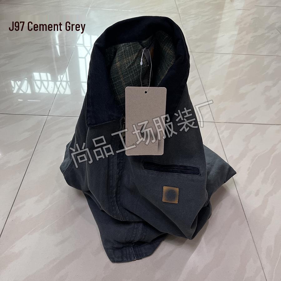 Correct Version Kaha T New J97 Men's Detroit Heavy Industry Washed Jacket - American Classic Style for Couples