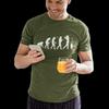 Evolution av Golf T-shirt Från Apa Genom Förhistorisk Människa Till Golfspelare Grafiska T-shirts Roliga Herr Dam Bomulls T-shirts