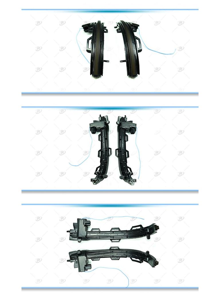 BMW X4 (2015+) Rearview Mirror Sequential Blue Turn Signal Light Modification