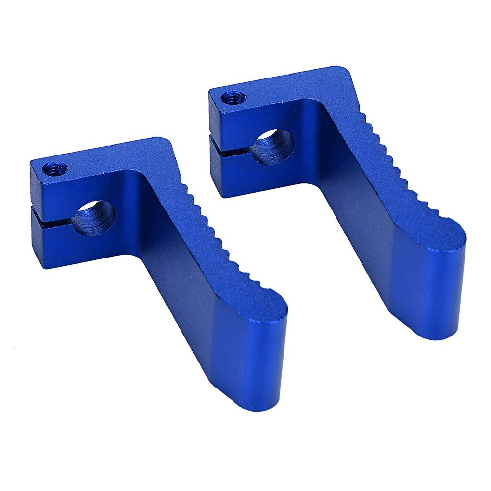 2PCS Motorcycle Foot Pedal Modification Accessories Fit For PEG REST 43CC 47CC 49CC (Blue)