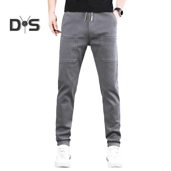 

Летние и весенние брюки из ледяного шелка с 6 карманами в стиле пэчворк, прямые брюки больших размеров, однотонные, водонепроницаемые, с эластичной резинкой на талии, повседневные брюки для работы, школы, путешествий XXL светло-серый