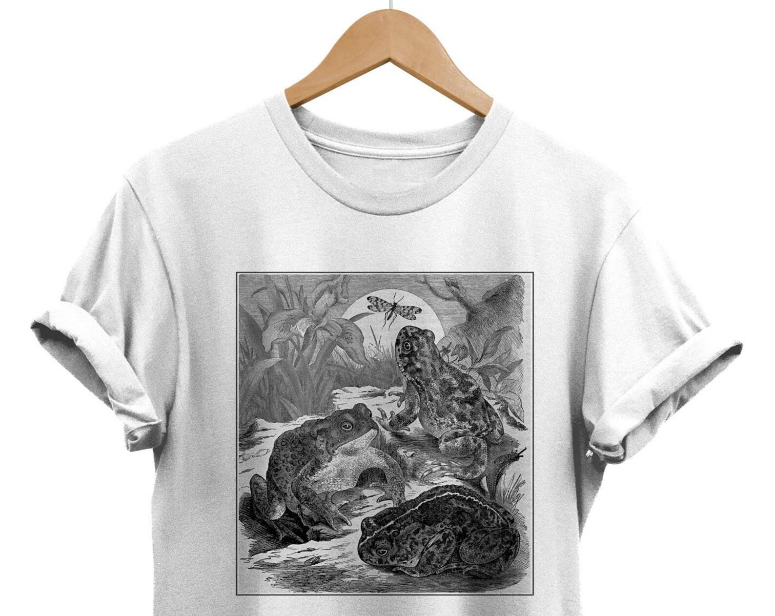 Vintage Toads Graphic T-Shirt, Cottagecore Tee XL