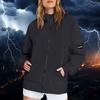 Women's Solid Color Long Sleeved Hooded Outdoor Suit Windproof And Waterproof Thin Jacket