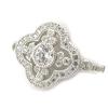 Silver Ring 'Sissi' White Silver (rhodium) - 15x15 Mm