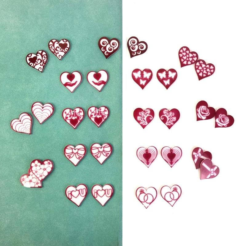 Craft Stunning Earrings Making Mold Butterfly Heart Pendant Silicone Molds Handcrafted Eardrop Moulds for DIY Lover