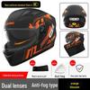 A1 3C Certified Electric Motorcycle Helmet - Four Seasons, Winter Warm, Unisex Full Helmet
