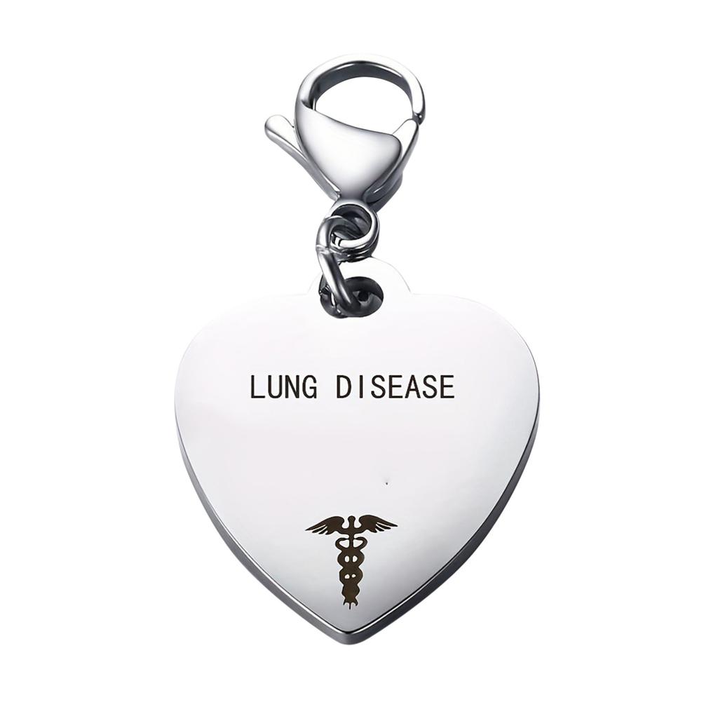 Unique Heart Shaped Id Pendant Keyring,Stainless Steel Custom Engraved Alert Alert Keychain