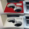 For Jeep Liberty 2008-12 Red Carbon Fiber Floor Console Cupholder Cover Trim