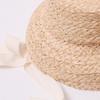 New baby summer outing French niche style children's Lafite straw hat sweet Hepburn style sun protection bucket hat
