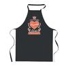 Kitchen Apron - PLANETEE - Élodie Princess - Black - Breton Print - 90x60 Cm