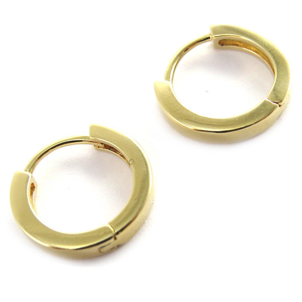 Les Trésors De Lily [M8778] - Cercei cu cerc „Coreografie” placați cu aur - 27x3 mm