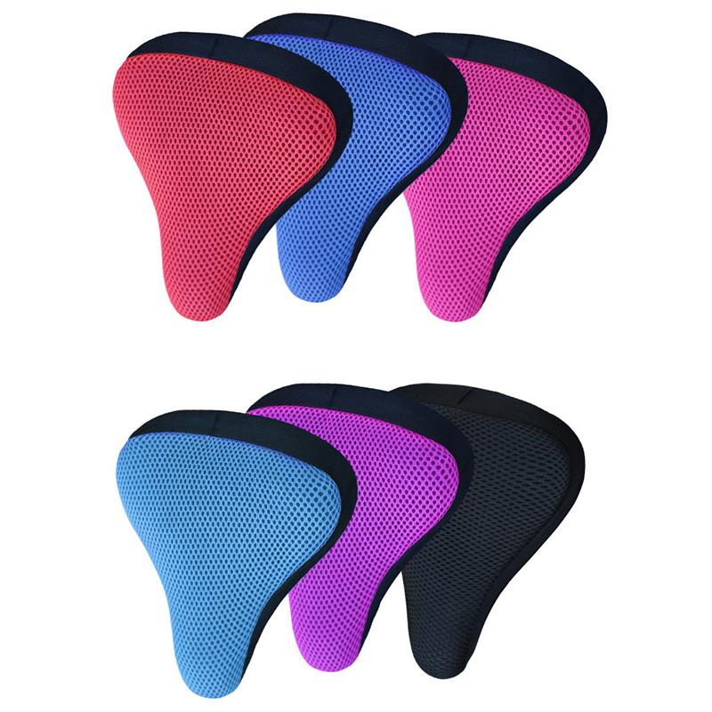 3D Bicycle Saddle Cover Soft Bike Seat Covers Cycling Silicone Seat Cushion Cycling Breathable Saddle Comfortable Bicycle Saddle