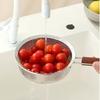 Wooden Handle Fine Mesh Strainer Easy To Clean Stainless Steel Colander  For Kitchen Cooking