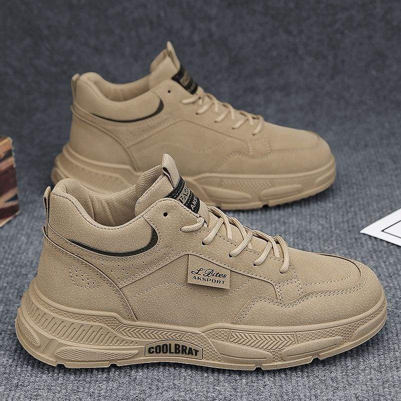 Canvas men's shoes autumn and winter 2025 new boys sports high-top skateboard shoes versatile retro casual winter trendy shoes