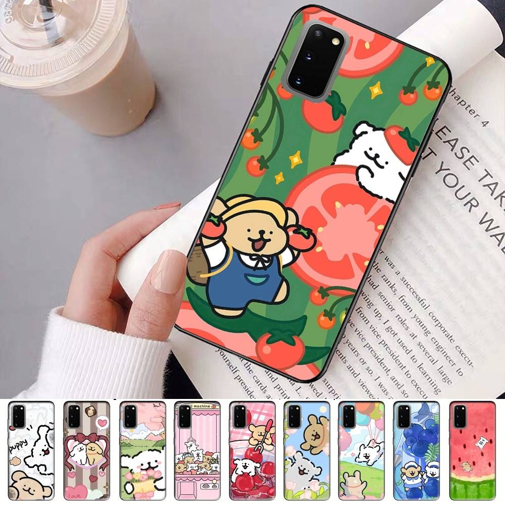 Maltese Cute Line Puppy Dog Phone Case For Samsung S 24 Fe 25 Ultra Plus 20 Lite 21 30 22 23 24 22 Ultra 5G Fundas