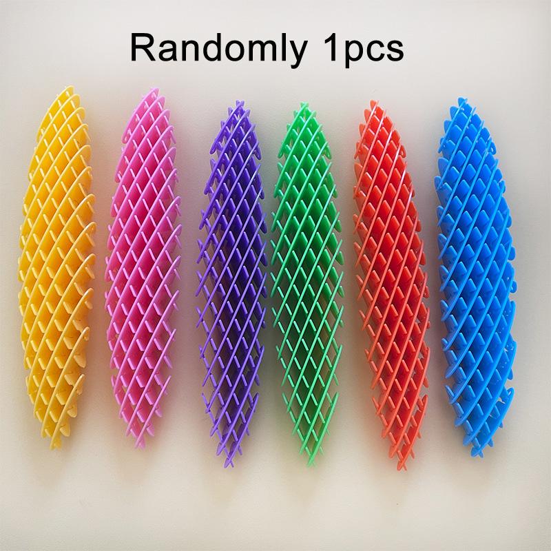 Verme Giocattolo Fidget Rete Elastica Estensibile Giocattoli Antistress per Bambini e Adulti Giocattoli Sensoriali Decompressione Telescopici 3D Regali per Feste