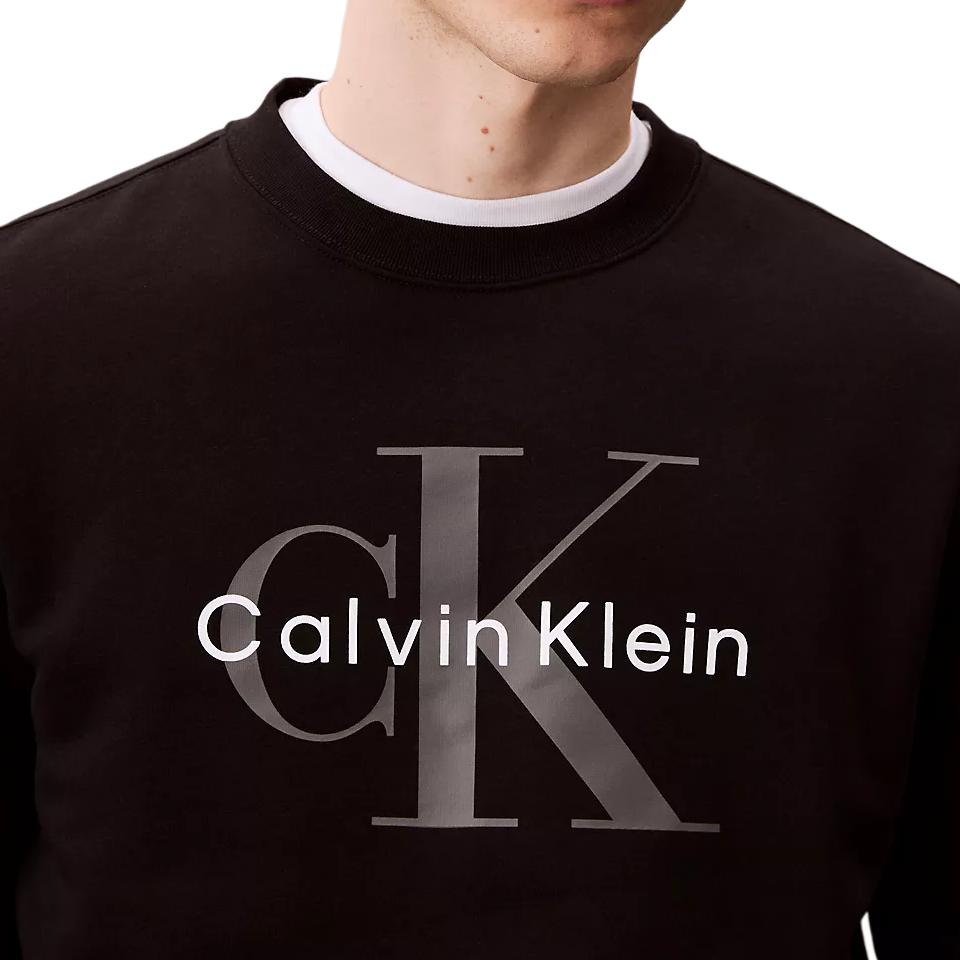 Calvin Klein Minimalist Comfortable Versatile Casual Crew Neck Logo Sweatshirt Men Sweatshirt 40BM801-UB1