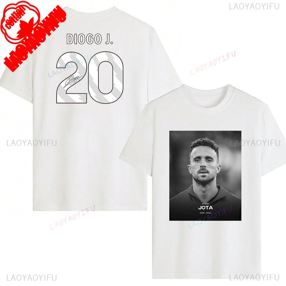 RIP Diogo Jota Tričko Odpočívej v pokoji Diogo Jota Trička Pocta fotbalové legendě Tričko 1996-2025 Pamětní tričko Dárek pro fanouška Bavlněná trička