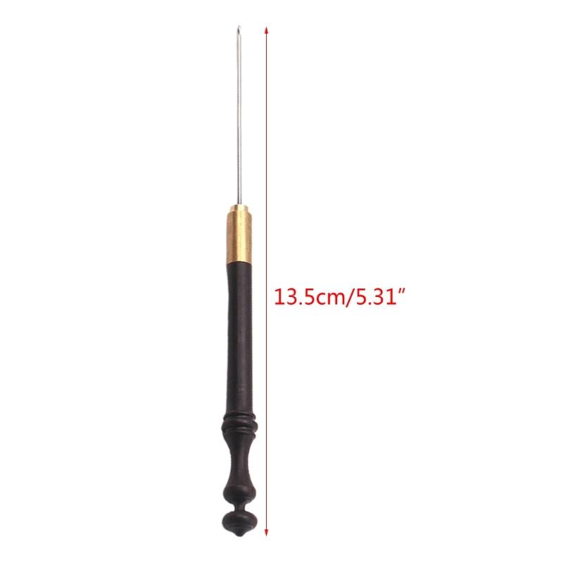 Embroidery Crochet Hooks Needle Wooden Handle Beading Hooks for Sewing Embroidery Beading 0.6mm0.8mm1.0mm1.2mm