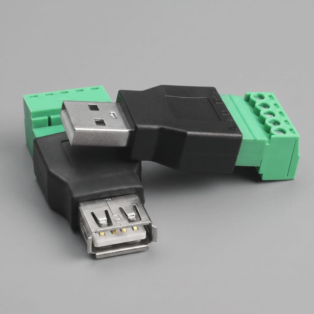 Typ 5-Pin USB-Stecker Stecker/Buchse 5-Pin Schraubklemme Hochwertiger USB-Anschluss Für Computer