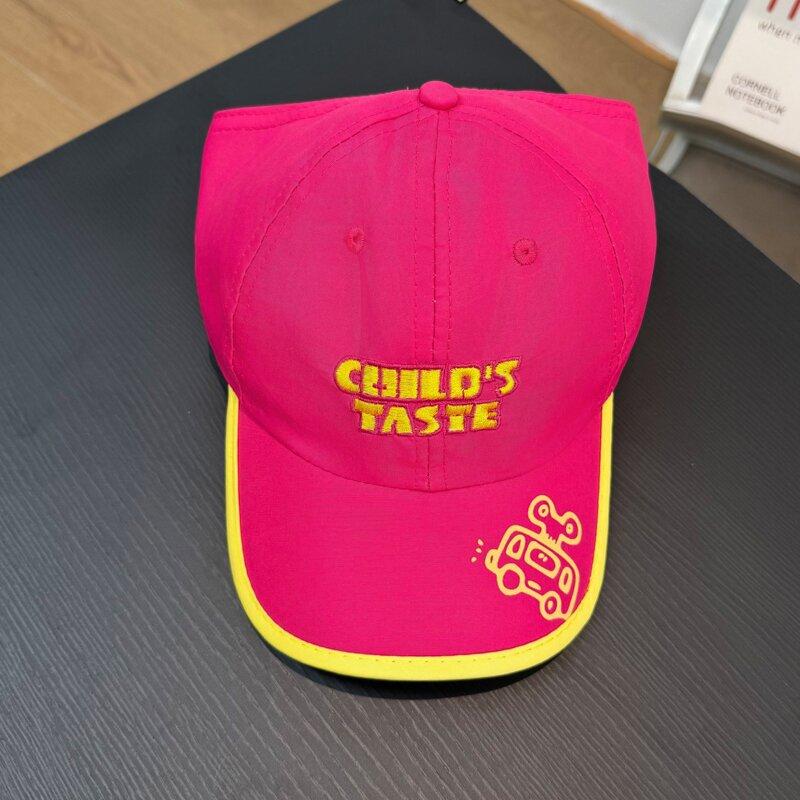 

NORTHWOOD Summer Breathable Ponytail Peaked Baseball Cap for Children Thin Travel Child Cap Sunshade Baseball Cap Kids Hat 48-53 cm