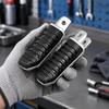 Front Footrest Replacement Set for GSX1300R 1999-2019, ABS Construction with Grooves Across Foot-Contact Areas