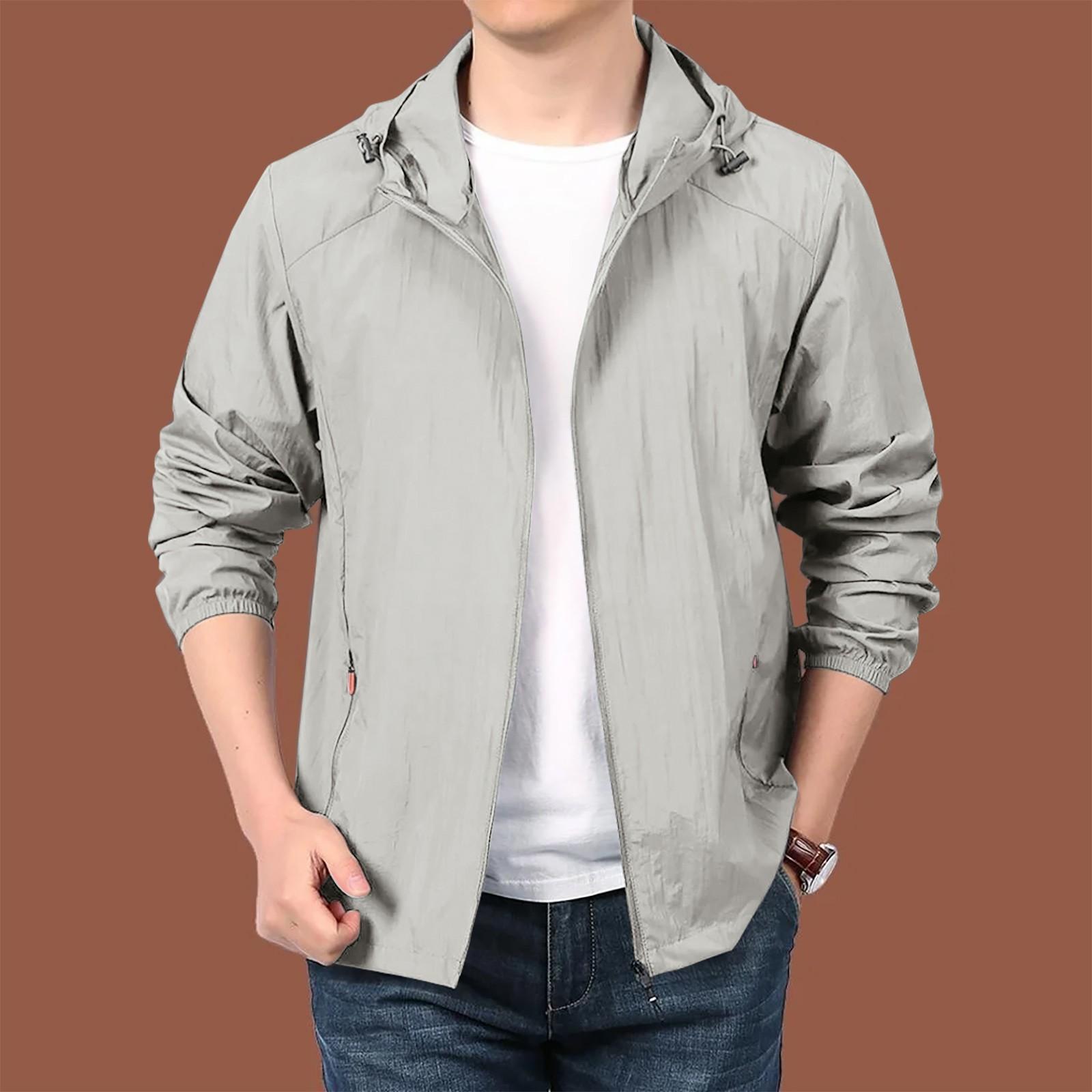 

Мужская свободная повседневная куртка большого размера с капюшоном и длинными рукавами для активного отдыха XXXXL