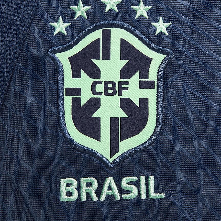 Nike Qatar World Cup Brazil National Team Soccer Shorts Logo Brand Texture Drawstring Casual Shorts Men Shorts Blue DH6466-490