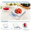 Kitchen Scale Stainless Steel Food Scale with LCD Display for Precise Weighing of Cooking Ingredients Diet