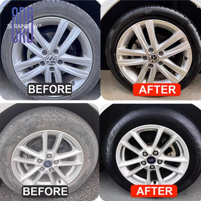 1Pcs Protection Long-Lasting Tire Shine Spray 100Ml Motorcycle Black Wet Look Tire Shine Dressing For Deep Glossy Finish