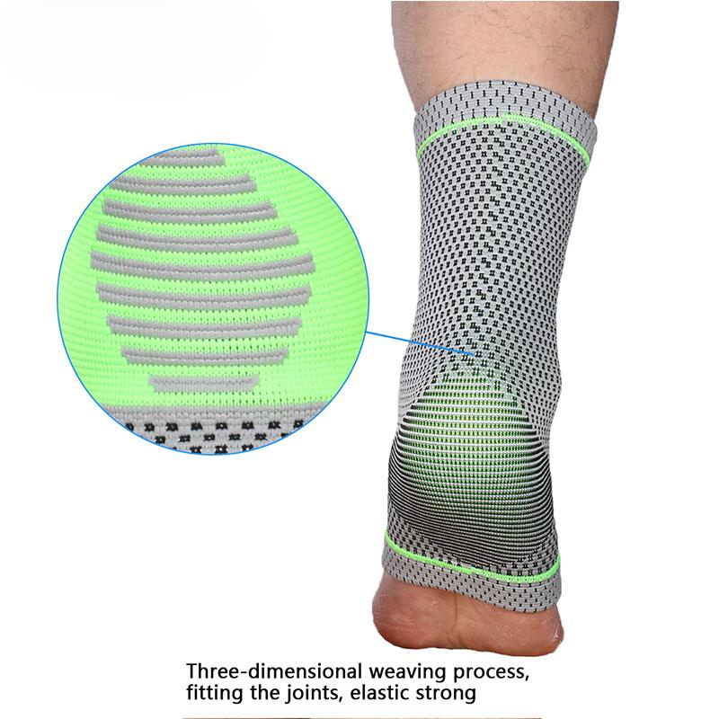 Sport Alergare Glezna de compresie Suport pentru gleznă Pad Anti entorsă Sală de gimnastică Fotbal Baschet Curea de nailon 1PC