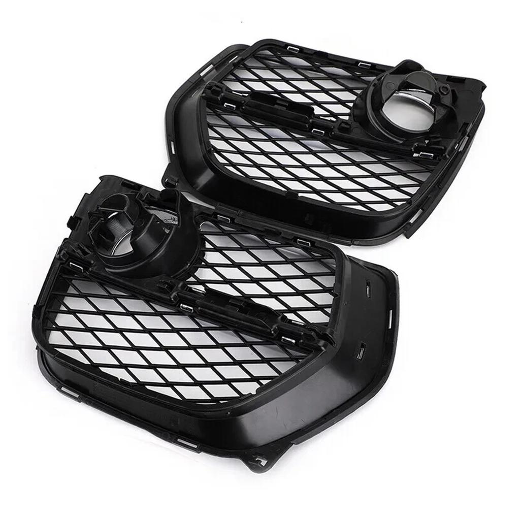 Left/Right Replacement Mesh Grille with Trim Intake Cover Front Bumper Fog Lamps Frame Grille 51117312605 Auto Accessory