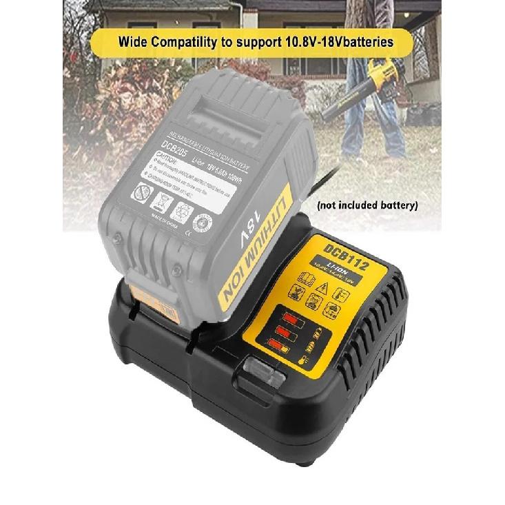 NEW Upgraded DCB112 Battery Charger For Dewalt 10.8V 12V 14.4V 18V 20V DCB206 DCB205 DCB204 DCB203 DCB120,DCB107 DCB115 DCB105