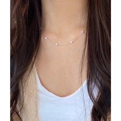 (Silver925) Space Pearl Necklace