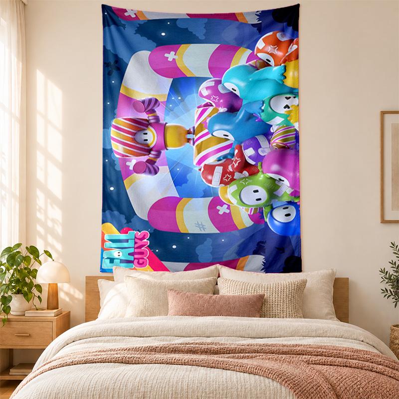 Fall guys Tapestry highquality for decorating living room bedroom dorm walls ideal as bedroom wallart orholiday gift
