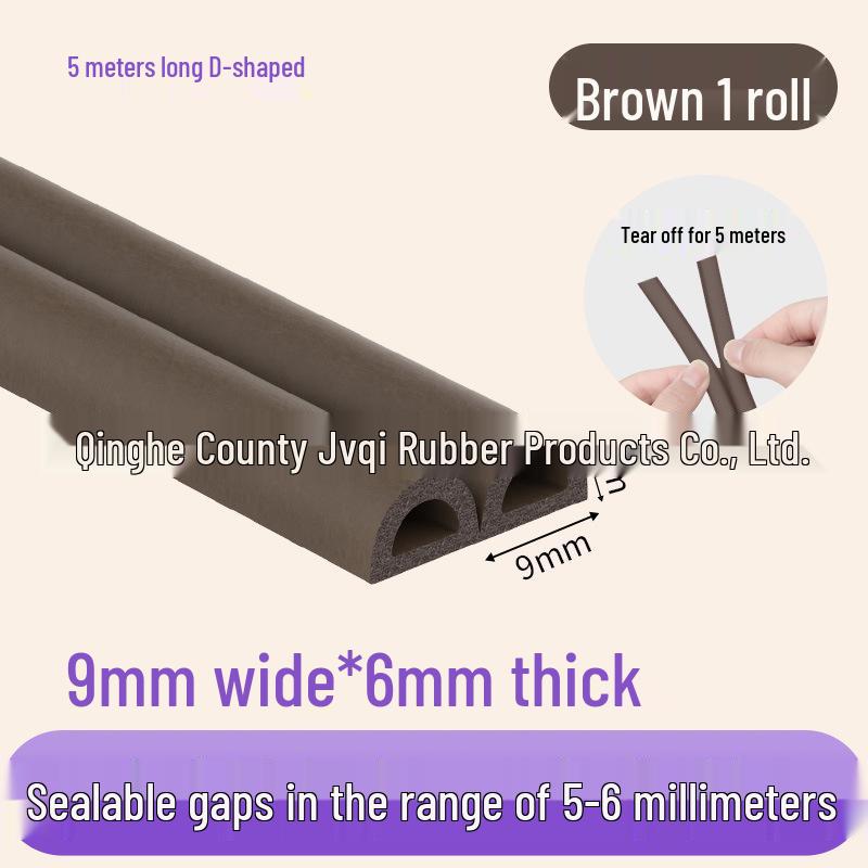 Diebstahlsicherer Schallisolierter Winddichter Tür- & Fensterdichtungsstreifen