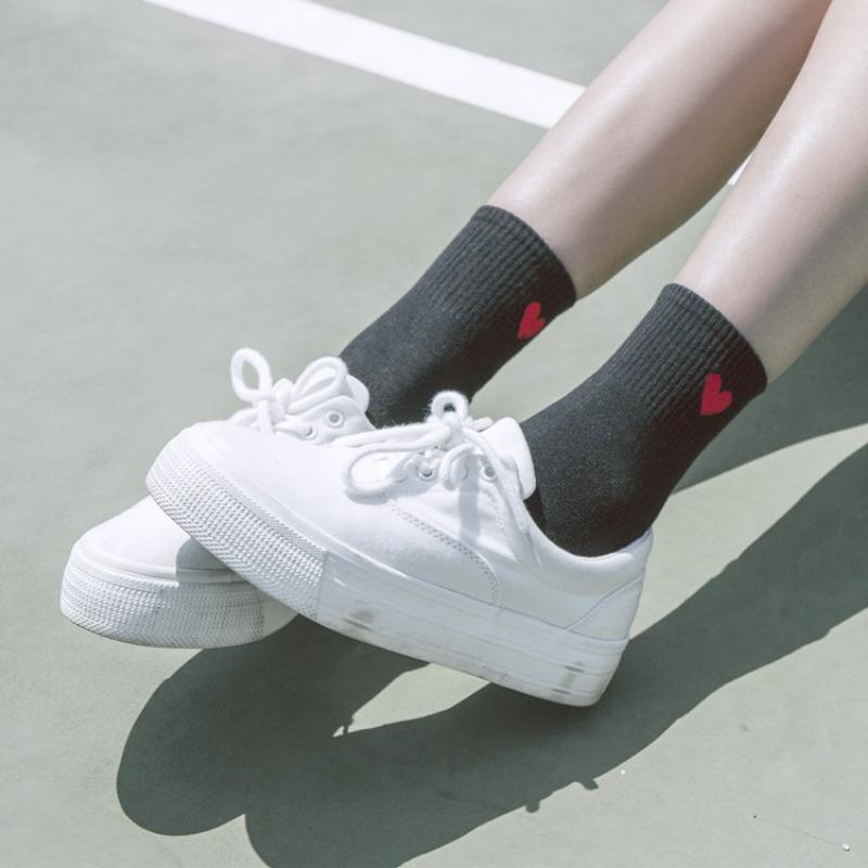 Women's New Autumn and Winter Products All Kinds of Love Comfortable Breathable Tall Cotton Socks