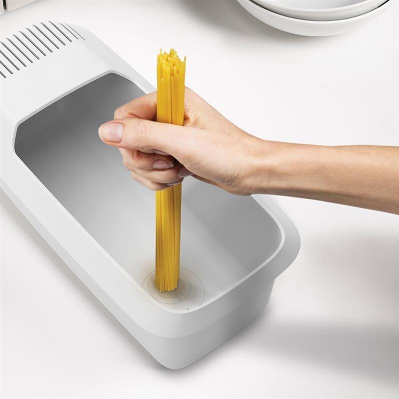 Mikrowelle Nudeln Pastakocher mit Sieb Umweltfreundlicher Kunststoff Spaghetti Gemüse Dampfgarer Spülmaschinenfest Küchenzubehör Neu