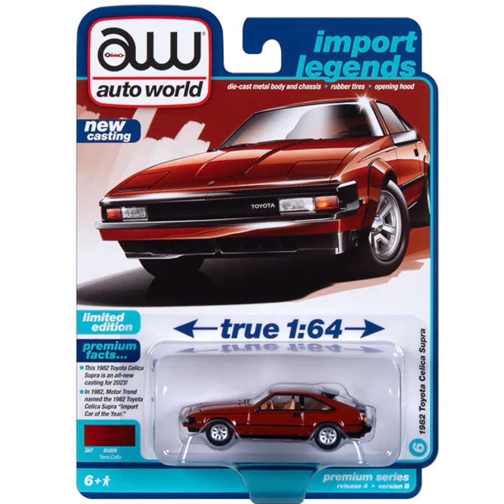 Auto World 164 Scale Premium Release 4 “1982 Toyota Celica Supra (Terracotta)” AW64422B-06